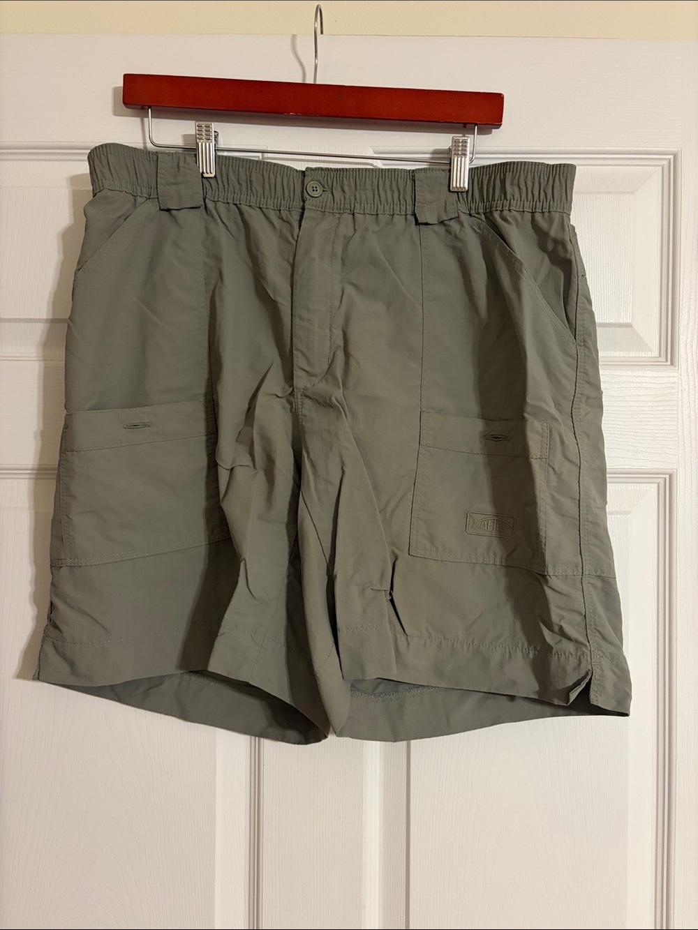 AFTCO Original Fishing Shorts Long Green Size 38